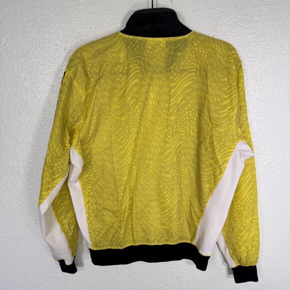 Vintage Adidas Equipment Jacket Mens Medium Zip Up Windbreaker Retro 90s Yellow - Picture 2 of 12